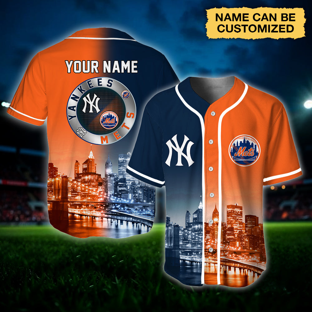 New York Baseball Jersey - Customized Jersey - YKM