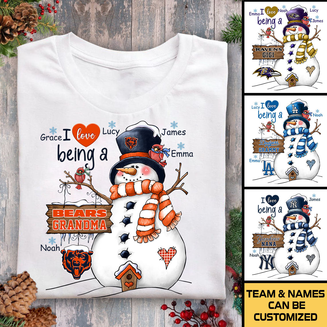 I Love Being A Grandma Christmas Shirt - Customized Shirt