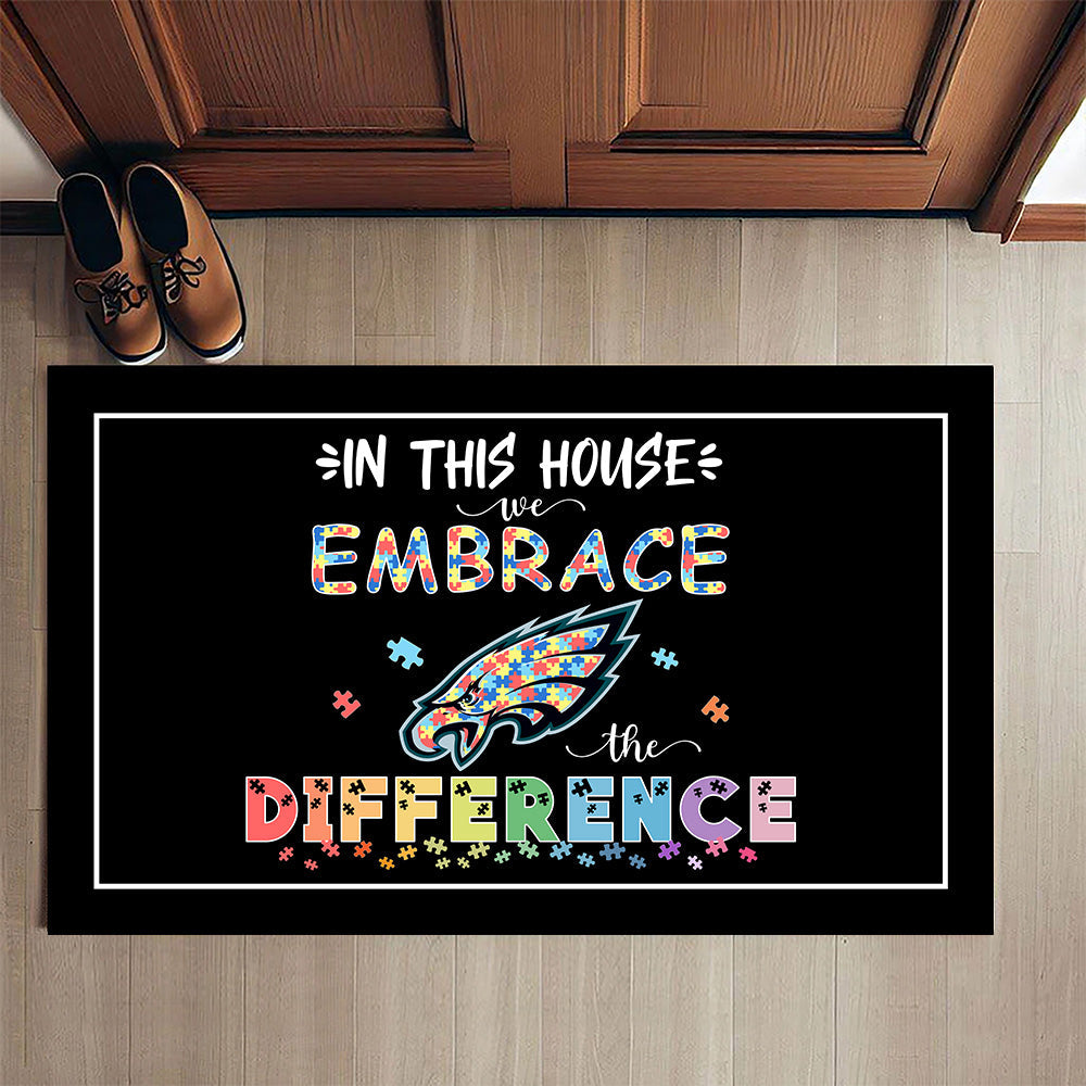 Embrace The Difference Doormat - Anti Slip Indoor Doormat - PLDPAEG