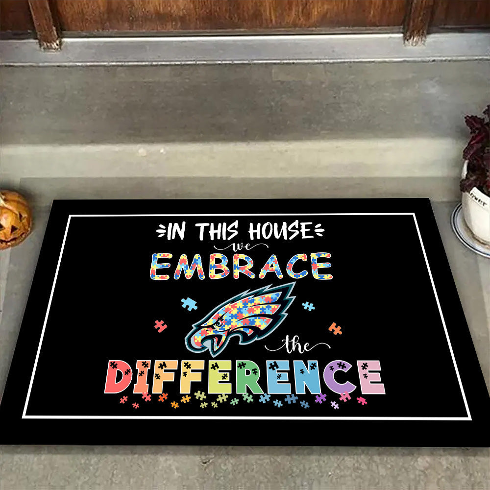 Embrace The Difference Doormat - Anti Slip Indoor Doormat - PLDPAEG