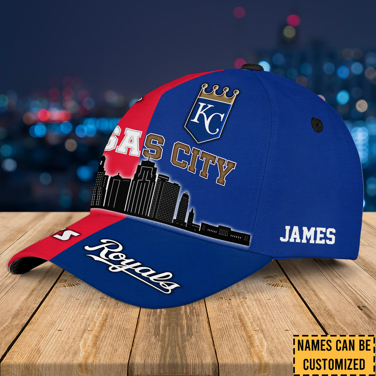 Kansas City Skyline Team Classic Cap - Customized Classic Cap - KCC KCR