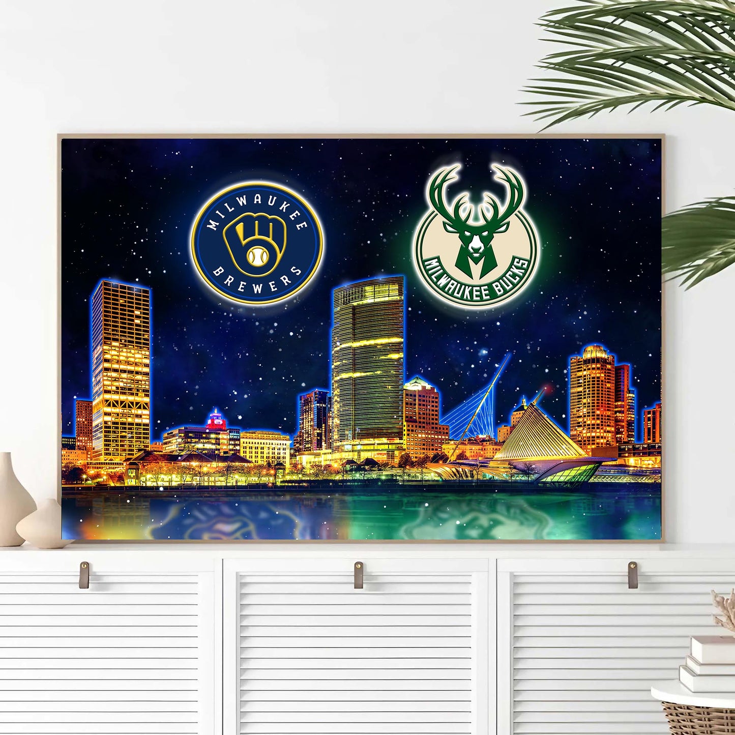 Milwaukee Skyline Unframed Poster, Wall Art