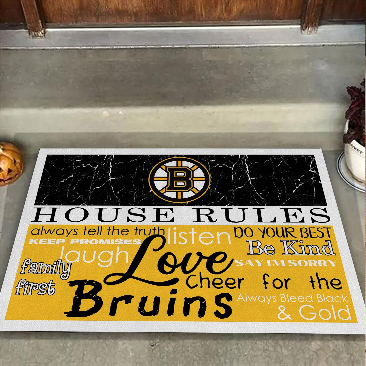 House Rules - Anti Slip Indoor Doormat - BTBR