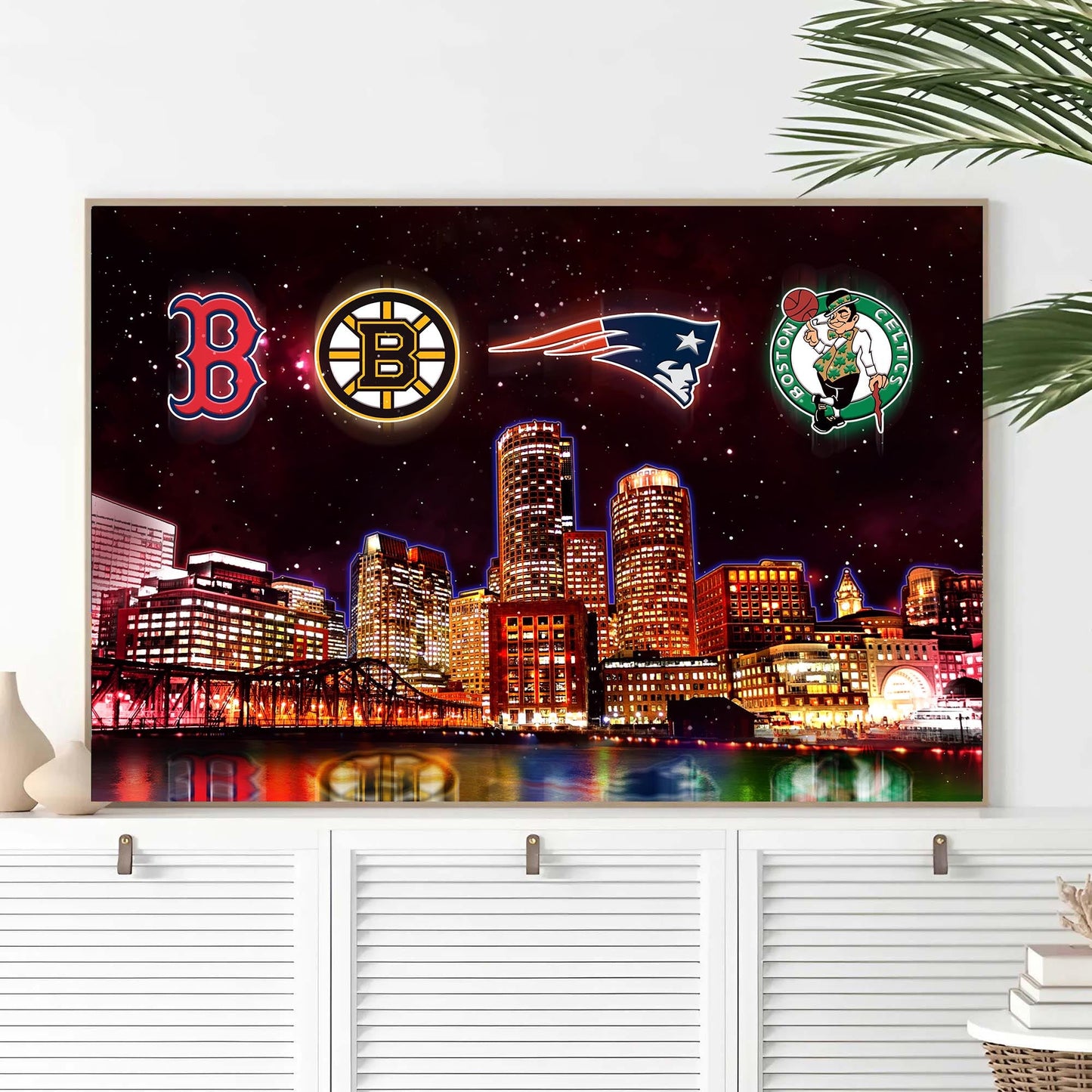Boston Skyline Unframed Poster, Wall Art