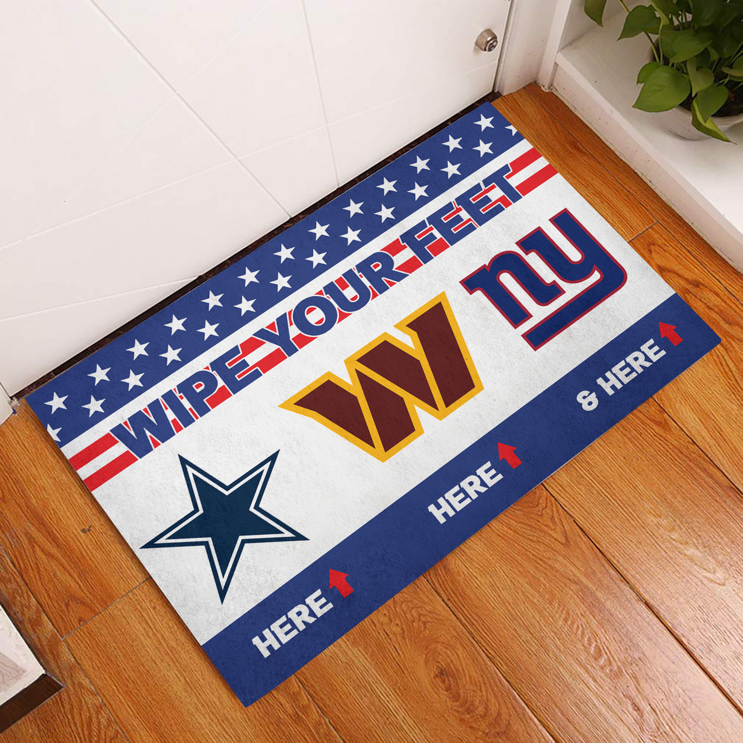 Wipe Your Feet Here - Philadelphia Football Anti-Slip Rubber Doormat