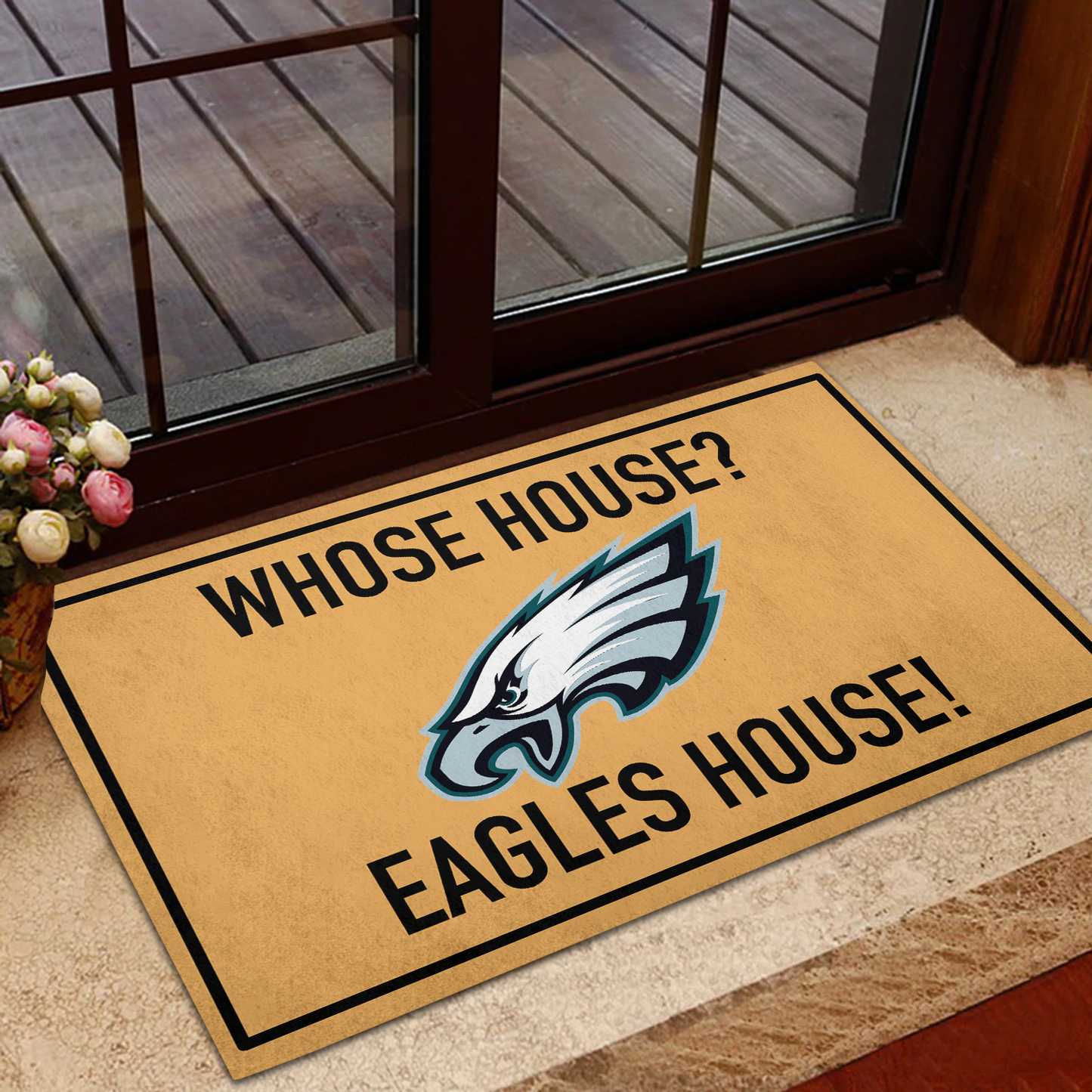 Whose House - Philadelphia Football Anti-Slip Rubber Doormat