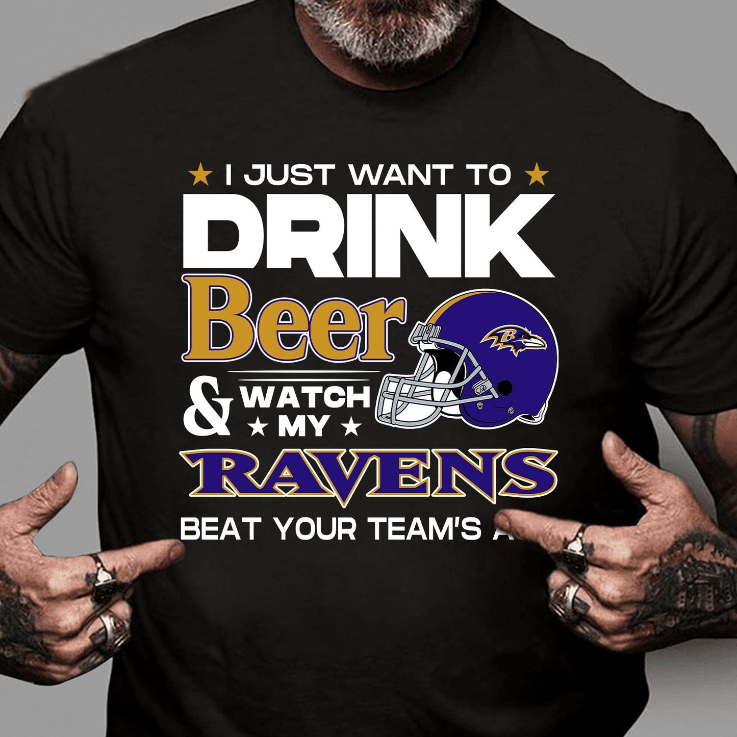 I Just Want To Drink And Watch My Team Shirt - BTMRV