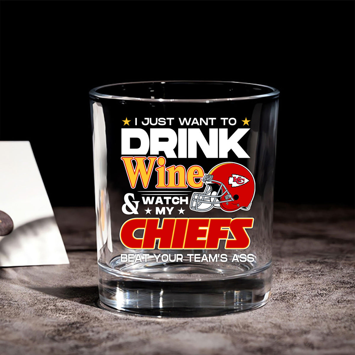 Whiskey Glass - I Just Want To Drink Wine - KSCC