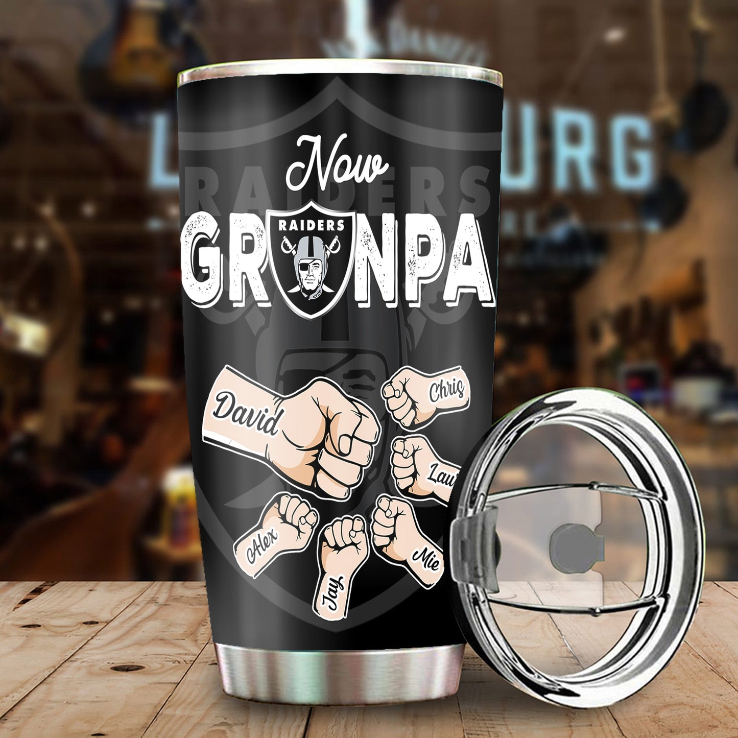 First Dad Now Grandpa Stainless Steel Tumbler - LVGRD