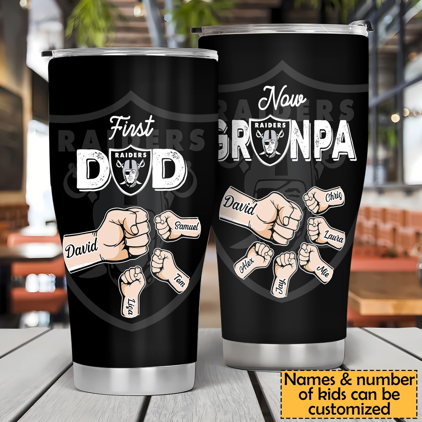 First Dad Now Grandpa Stainless Steel Tumbler - LVGRD