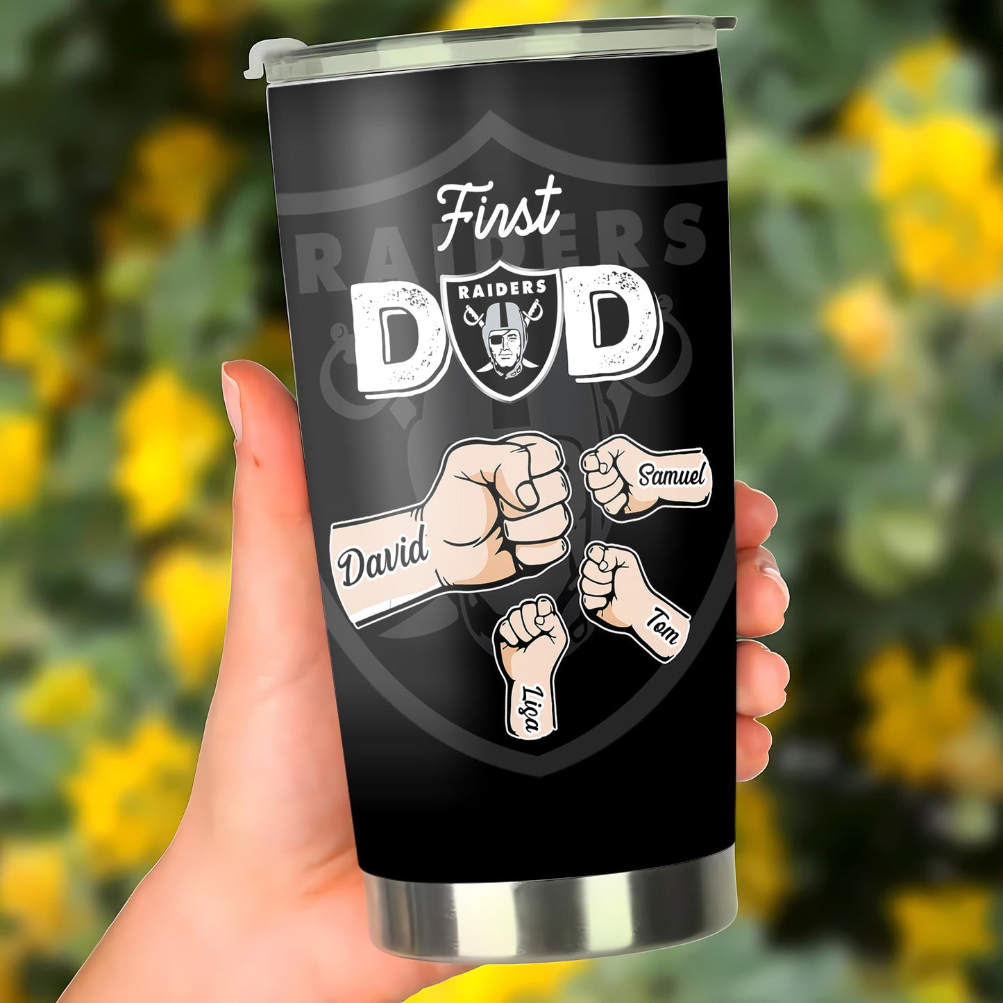 First Dad Now Grandpa Stainless Steel Tumbler - LVGRD
