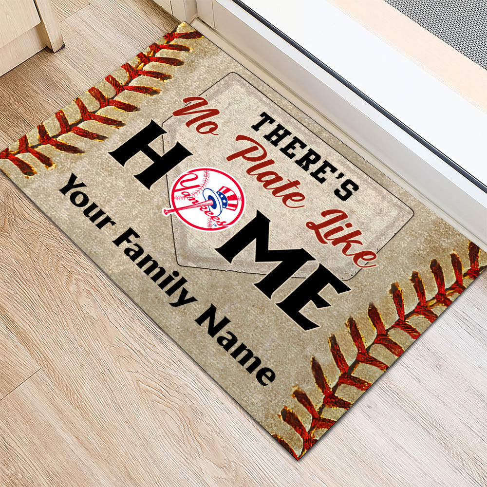 Anti Slip Indoor Doormat - There's no Plate like Home - NYYK