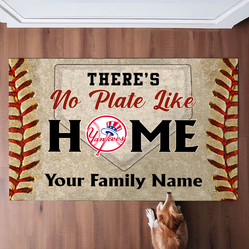 Anti Slip Indoor Doormat - There's no Plate like Home - NYYK