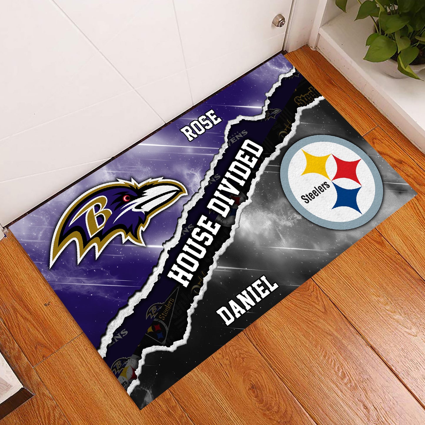 House Divided Doormat - Customized Anti Slip Indoor Doormat