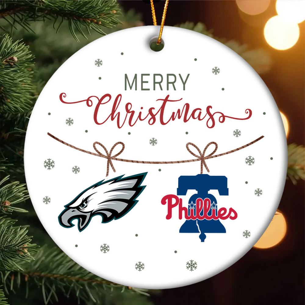 Merry Christmas Circle Ornament - PLDPAEG, PLDPAPL