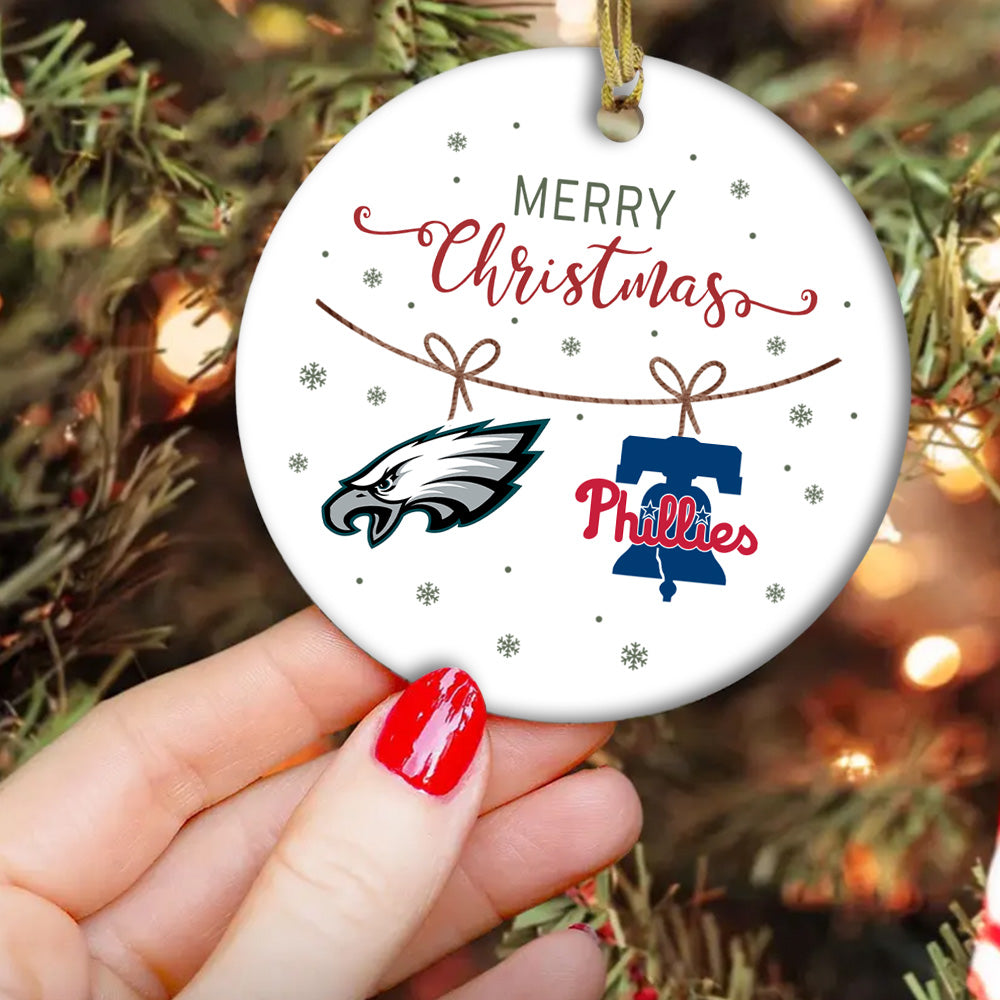 Merry Christmas Circle Ornament - PLDPAEG, PLDPAPL
