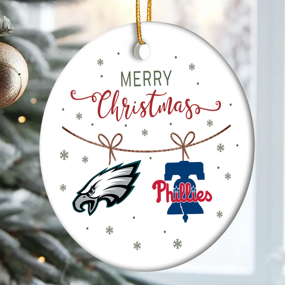 Merry Christmas Circle Ornament - PLDPAEG, PLDPAPL