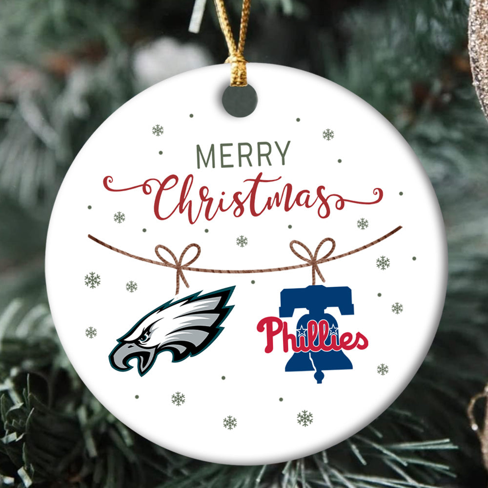 Merry Christmas Circle Ornament - PLDPAEG, PLDPAPL