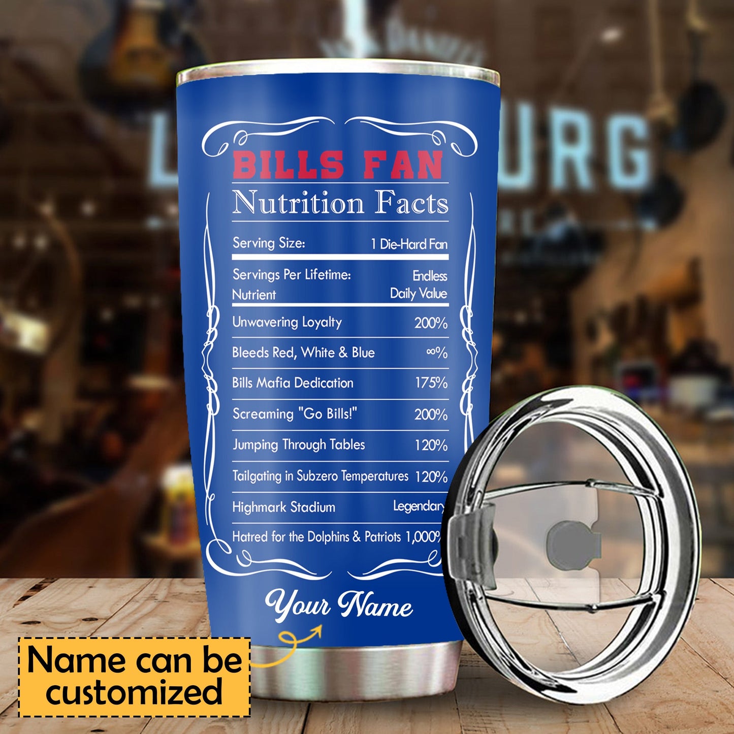 Fan Nation Stainless Steel Tumbler -BFB