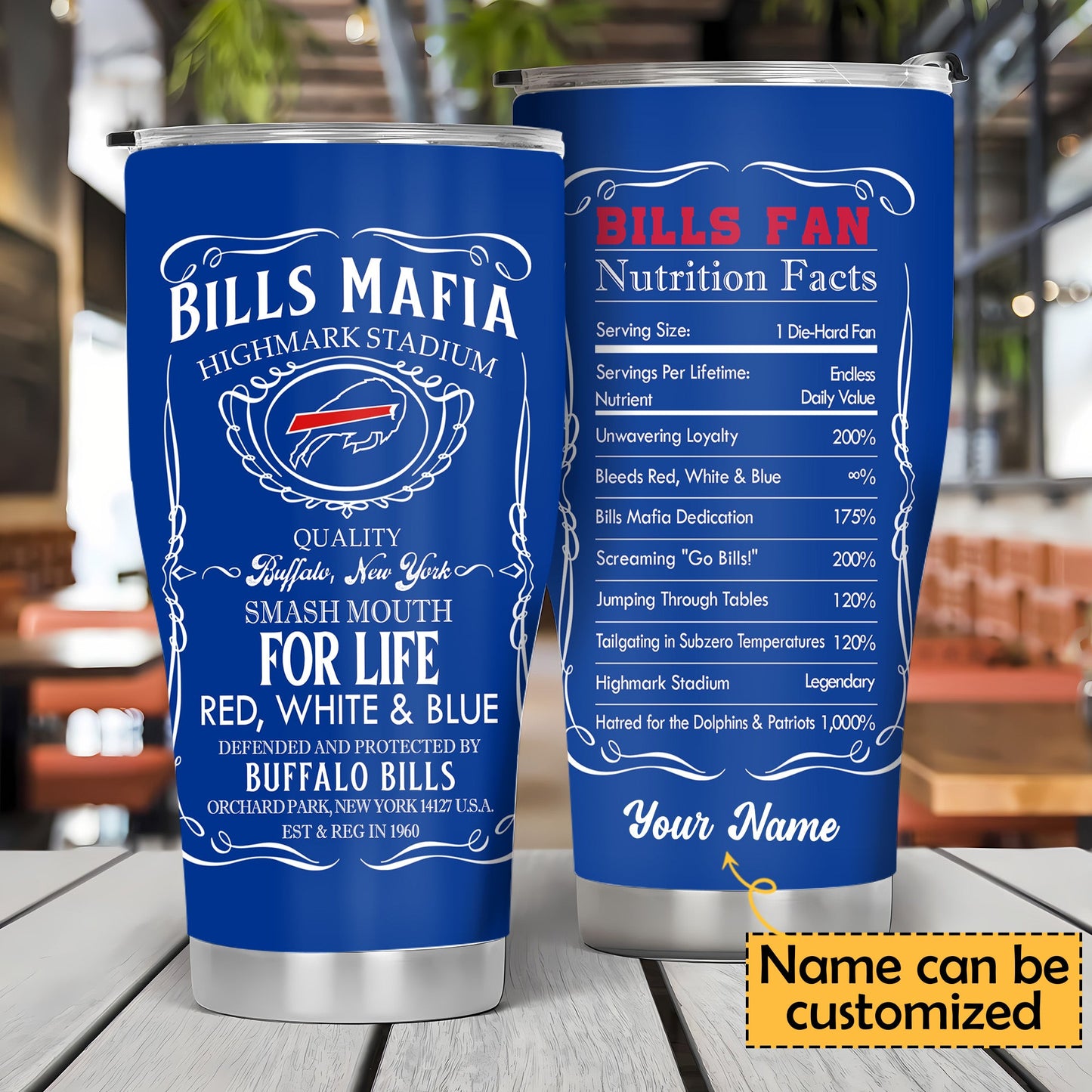 Fan Nation Stainless Steel Tumbler -BFB