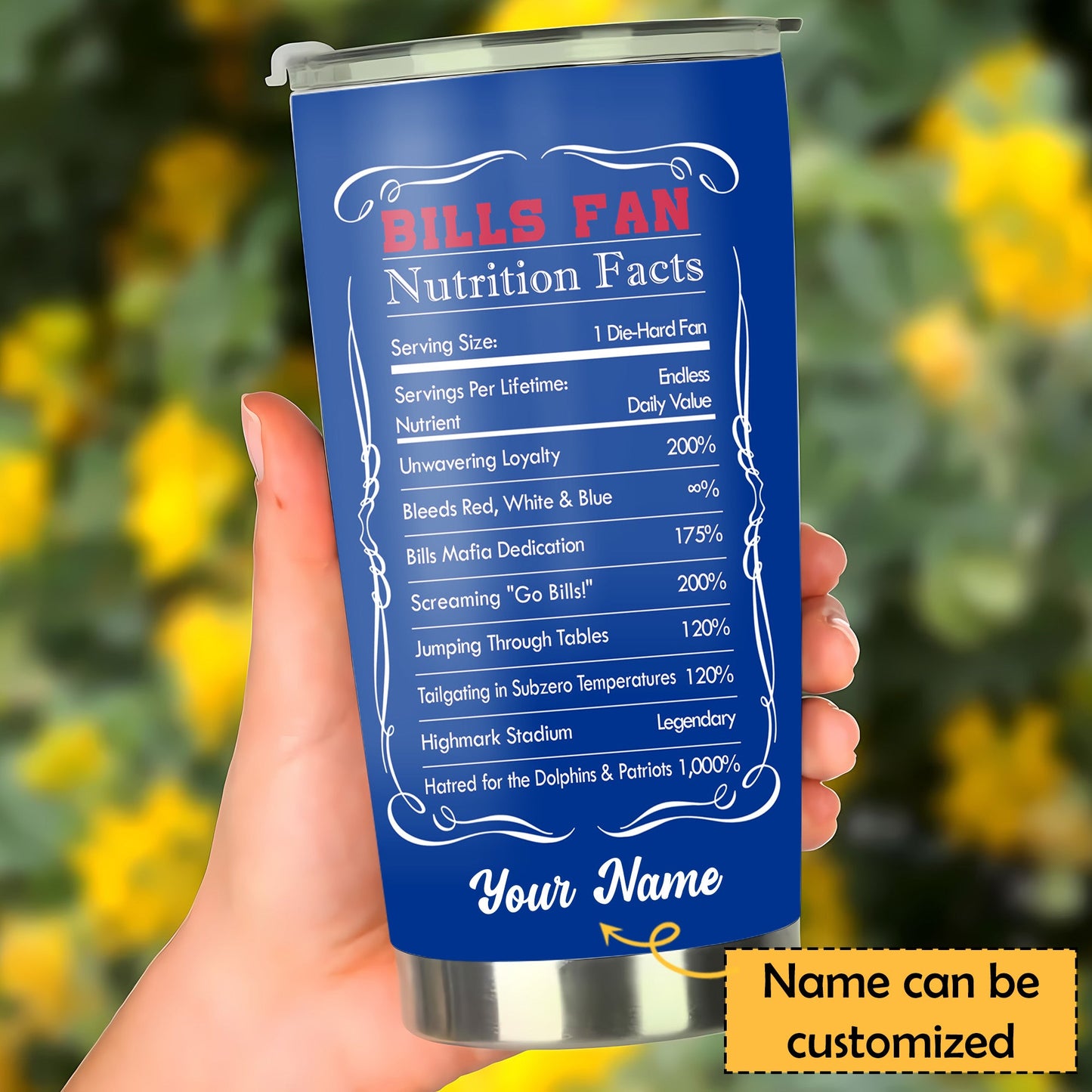 Fan Nation Stainless Steel Tumbler -BFB