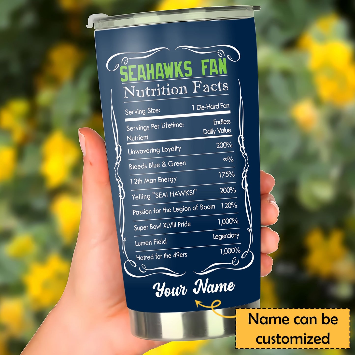 Fan Nation Stainless Steel Tumbler -SSH