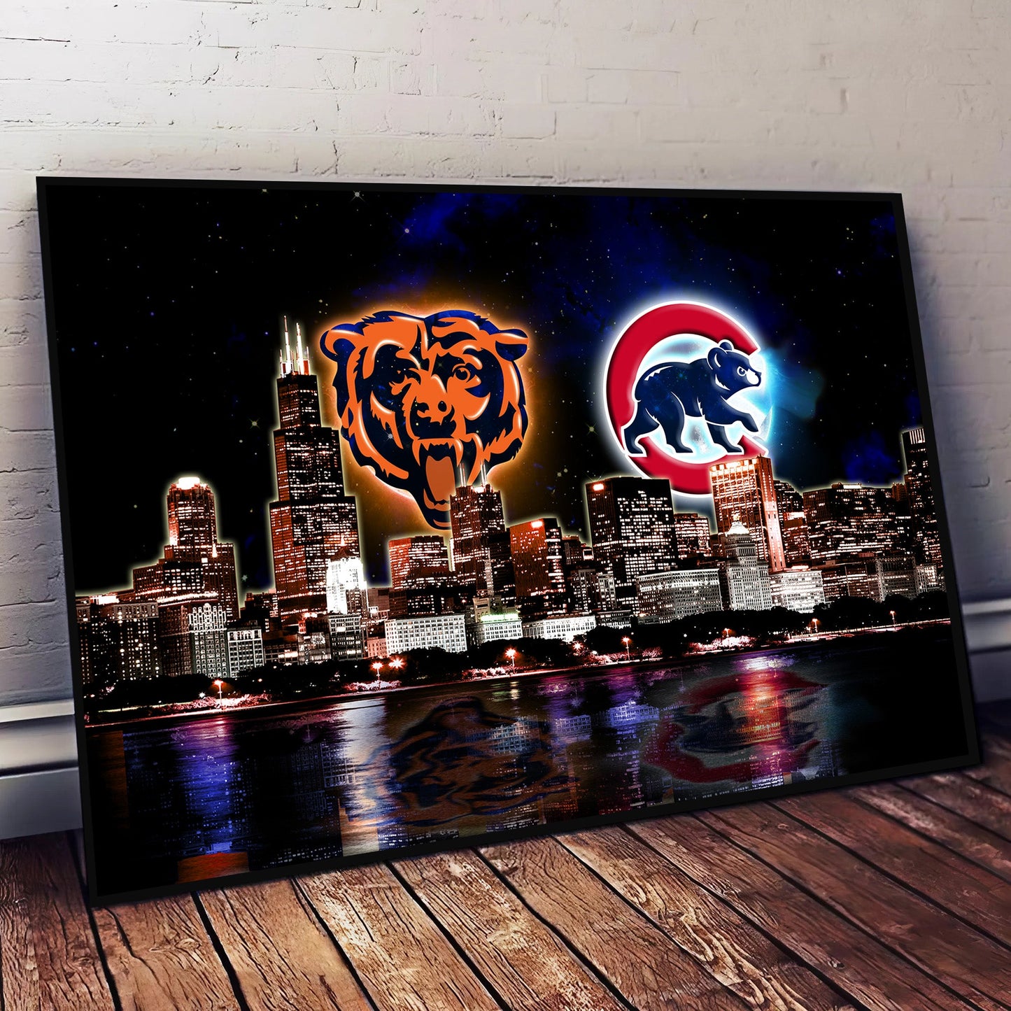 Chicago Skyline Unframed Poster, Wall Art