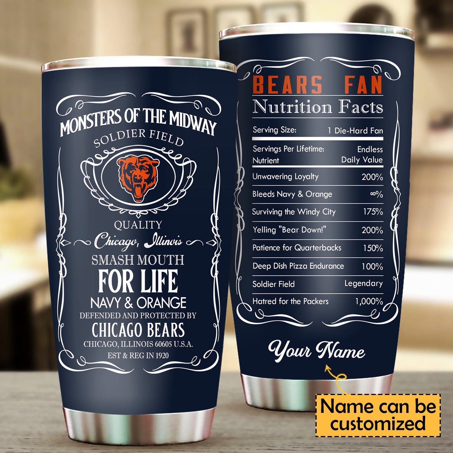 Fan Nation Stainless Steel Tumbler -CCB