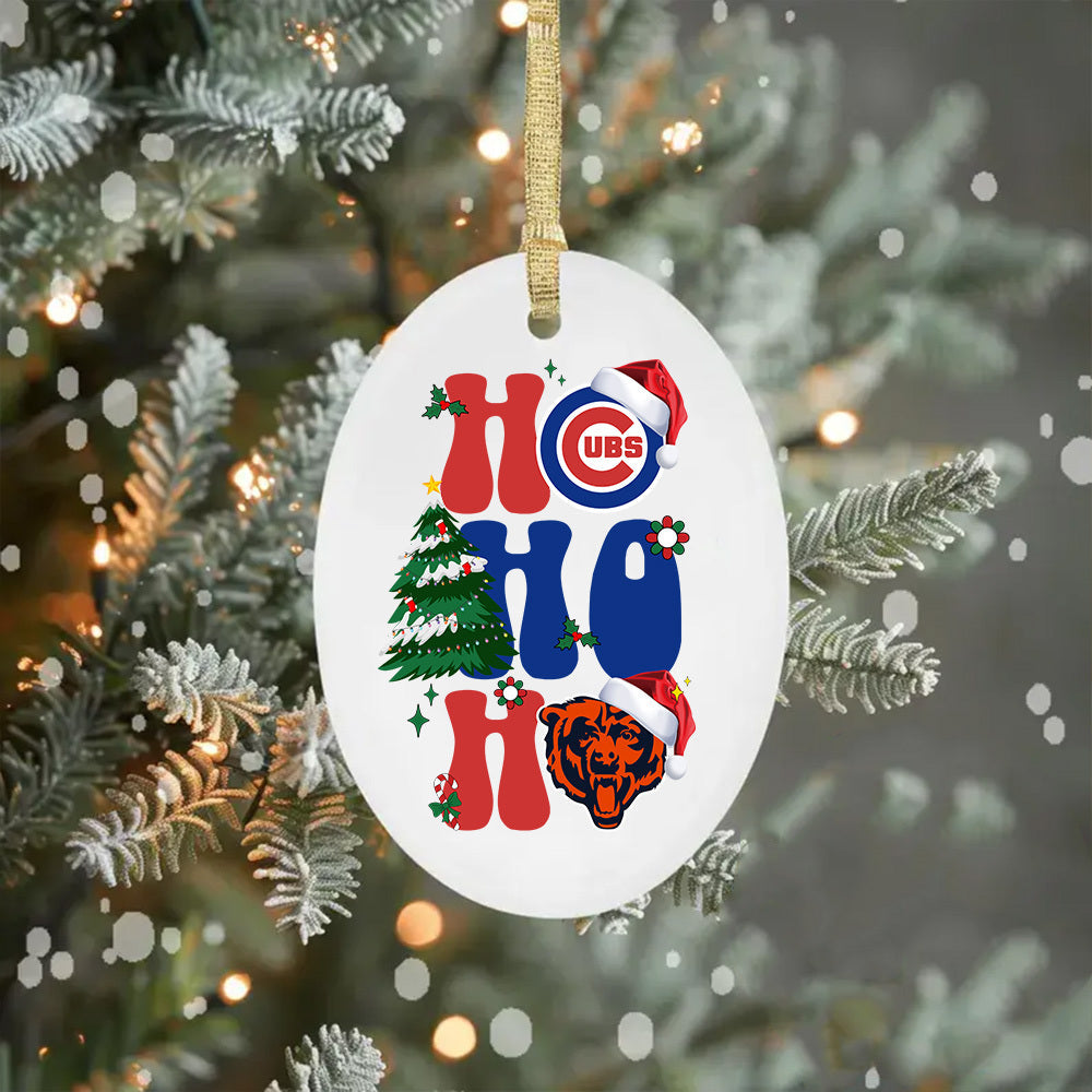 Ho Ho Ho Ceramic Ornament - CCGC , CCGB