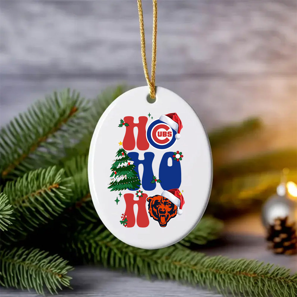 Ho Ho Ho Ceramic Ornament - CCGC , CCGB
