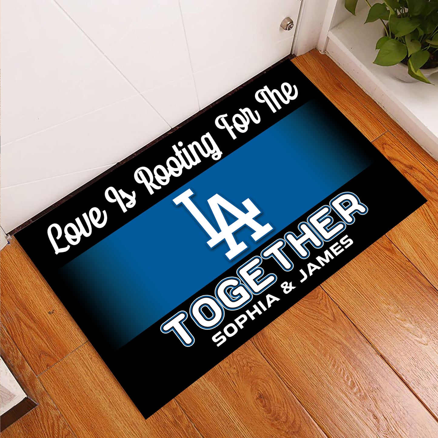 Love is Rooting for Together Doormat - Anti Slip Indoor Doormat - LAD