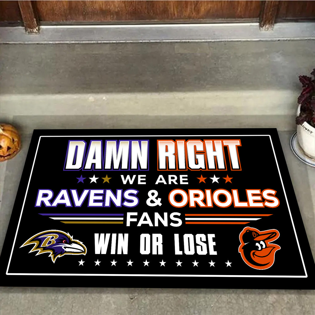 We are Baltimore RV&ORO Fans - Anti Slip Indoor Doormat