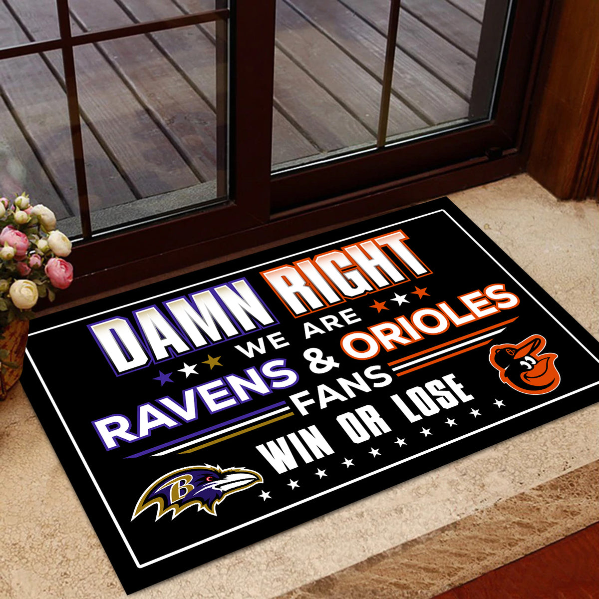 We are Baltimore RV&ORO Fans - Anti Slip Indoor Doormat