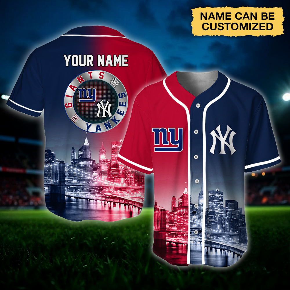 New York Baseball Jersey - Customized Jersey - GIYK