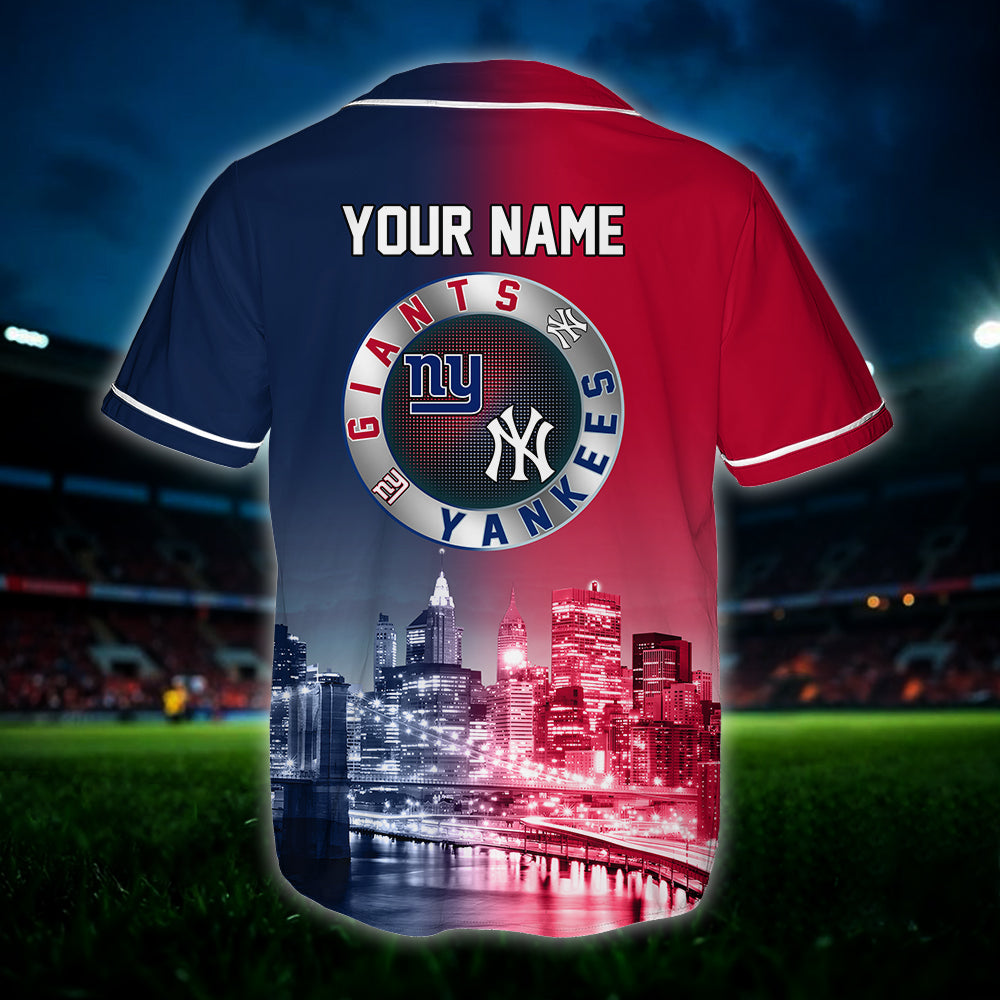 New York Baseball Jersey - Customized Jersey - GIYK