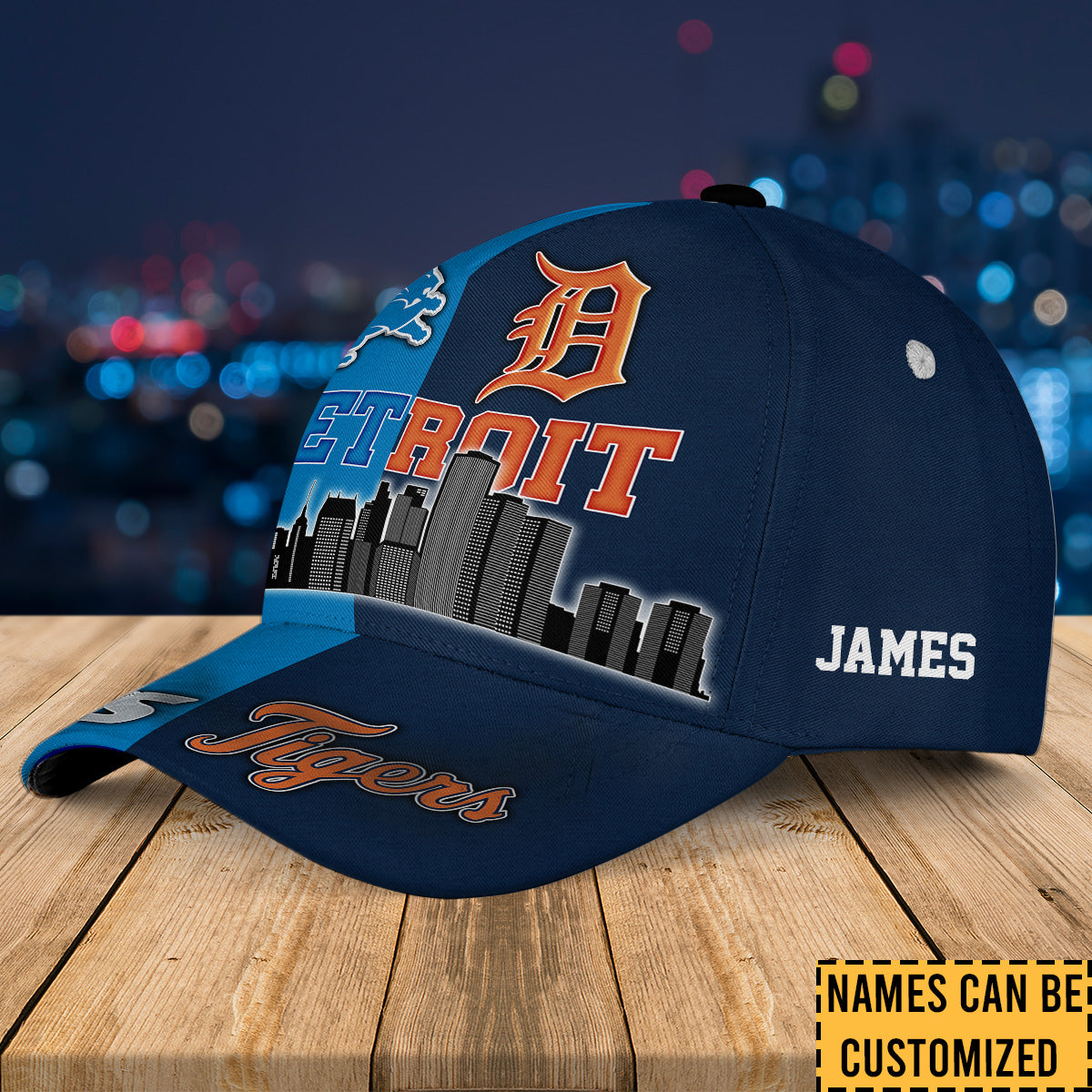 Detroit Skyline Classic Cap - Customized Classic Cap - DTL DTTG