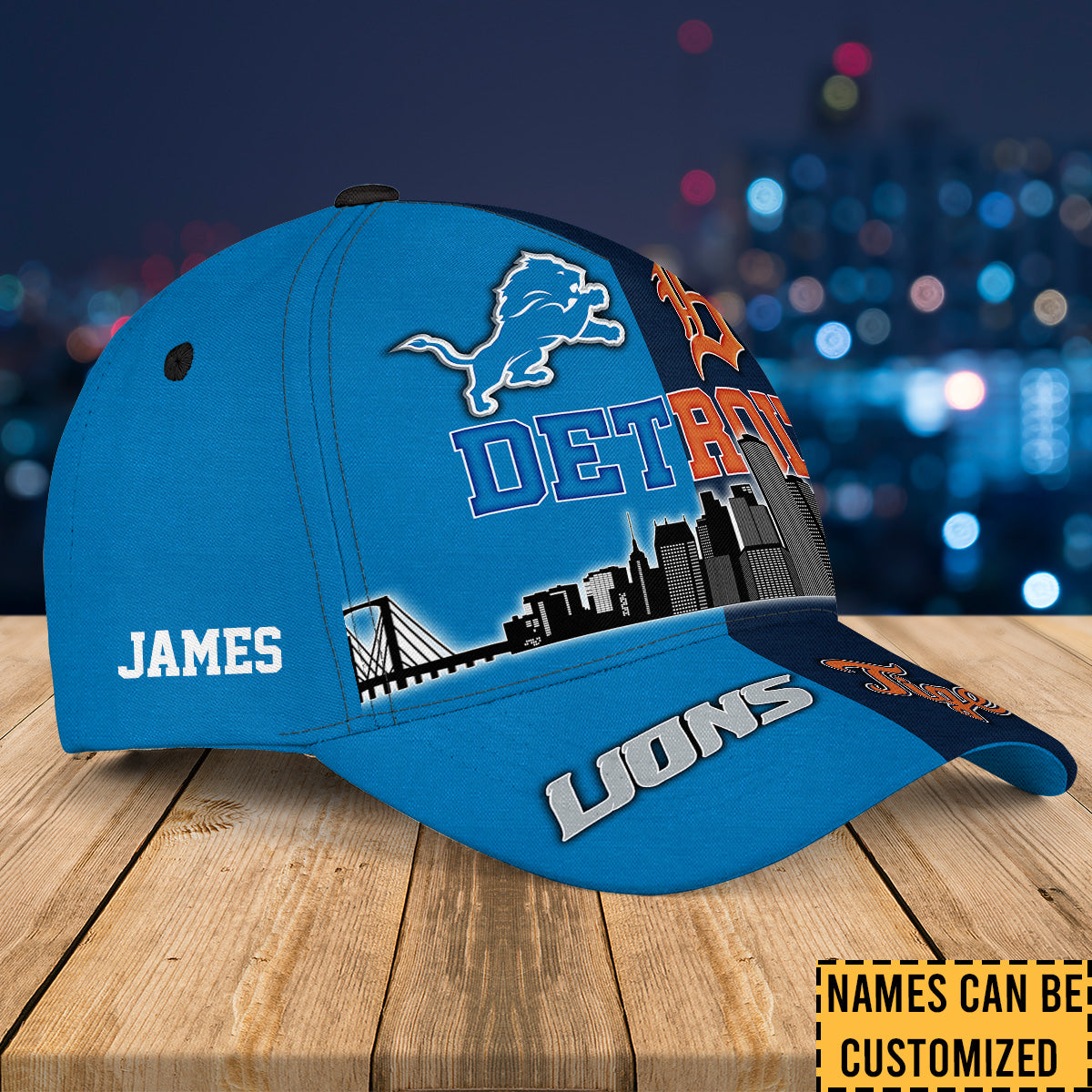 Detroit Skyline Classic Cap - Customized Classic Cap - DTL DTTG