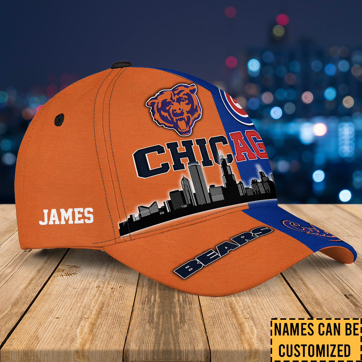Teams Chicago Skyline Classic Cap - Customized Classic Cap - CCGC CCGB