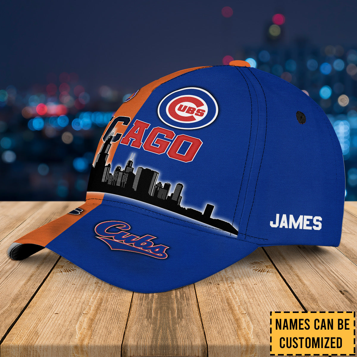 Teams Chicago Skyline Classic Cap - Customized Classic Cap - CCGC CCGB