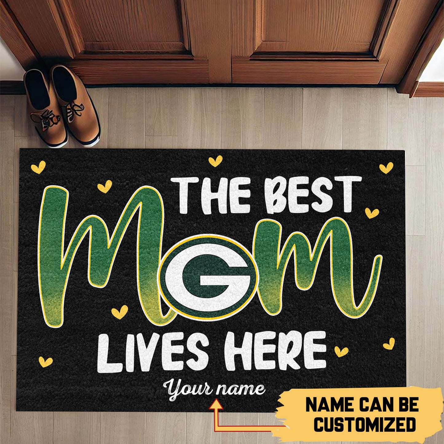 The Best Mom Lives Here- Customized Doormat - Anti Slip Indoor Doormat - GBP