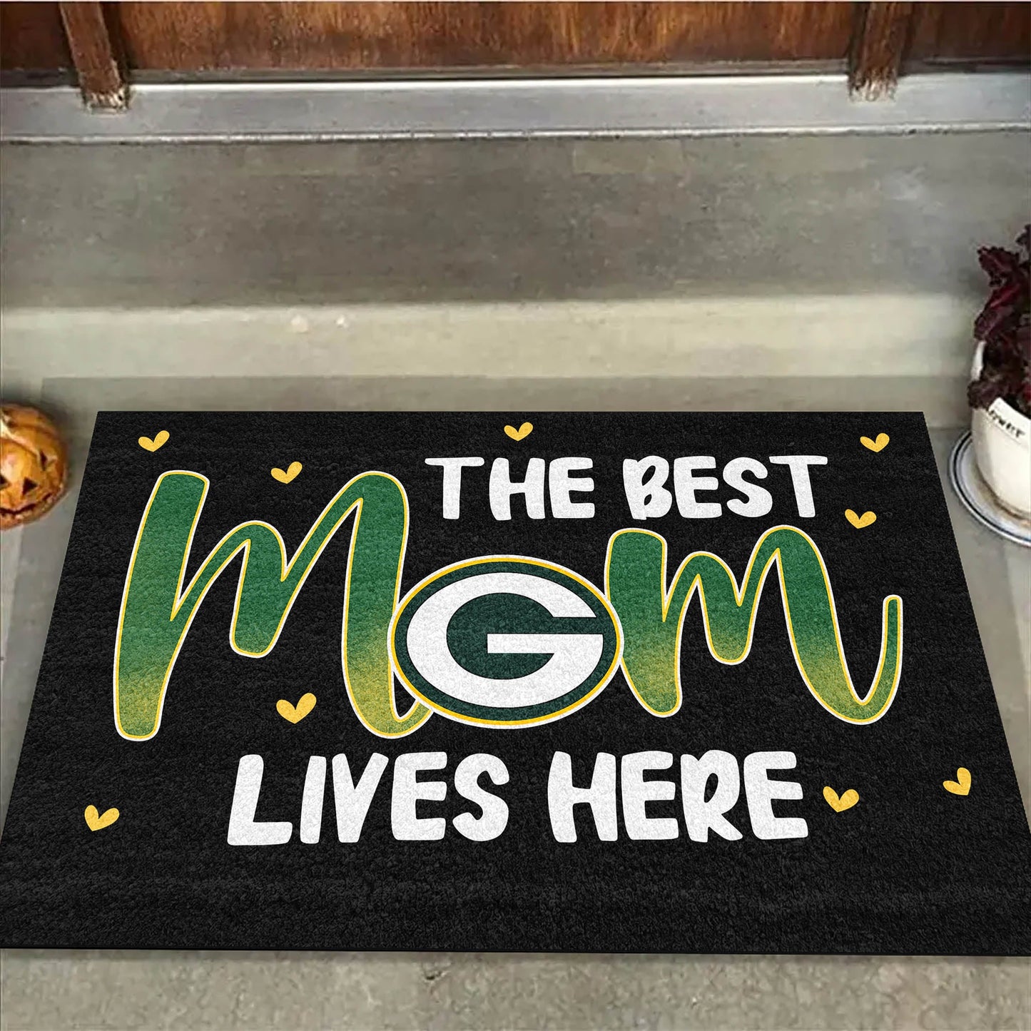 The Best Mom Lives Here- Customized Doormat - Anti Slip Indoor Doormat - GBP