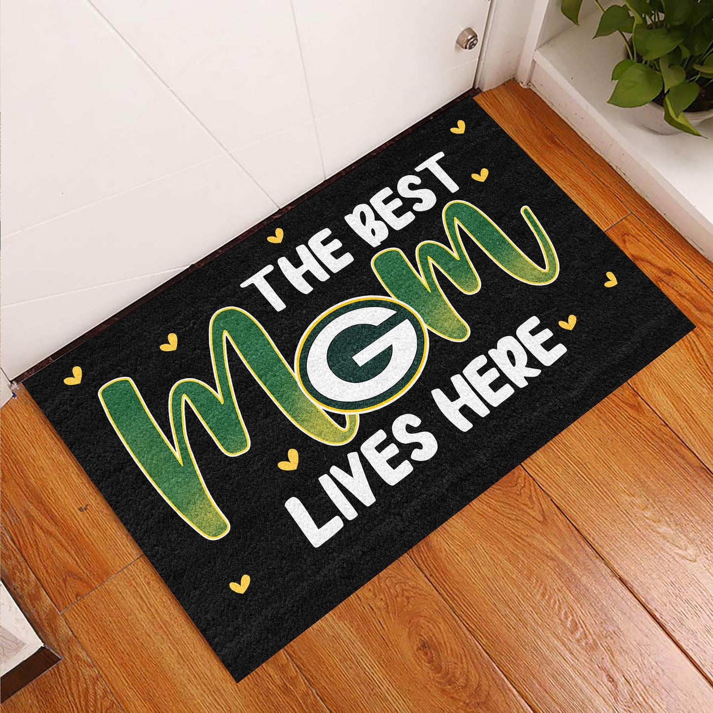 The Best Mom Lives Here- Customized Doormat - Anti Slip Indoor Doormat - GBP