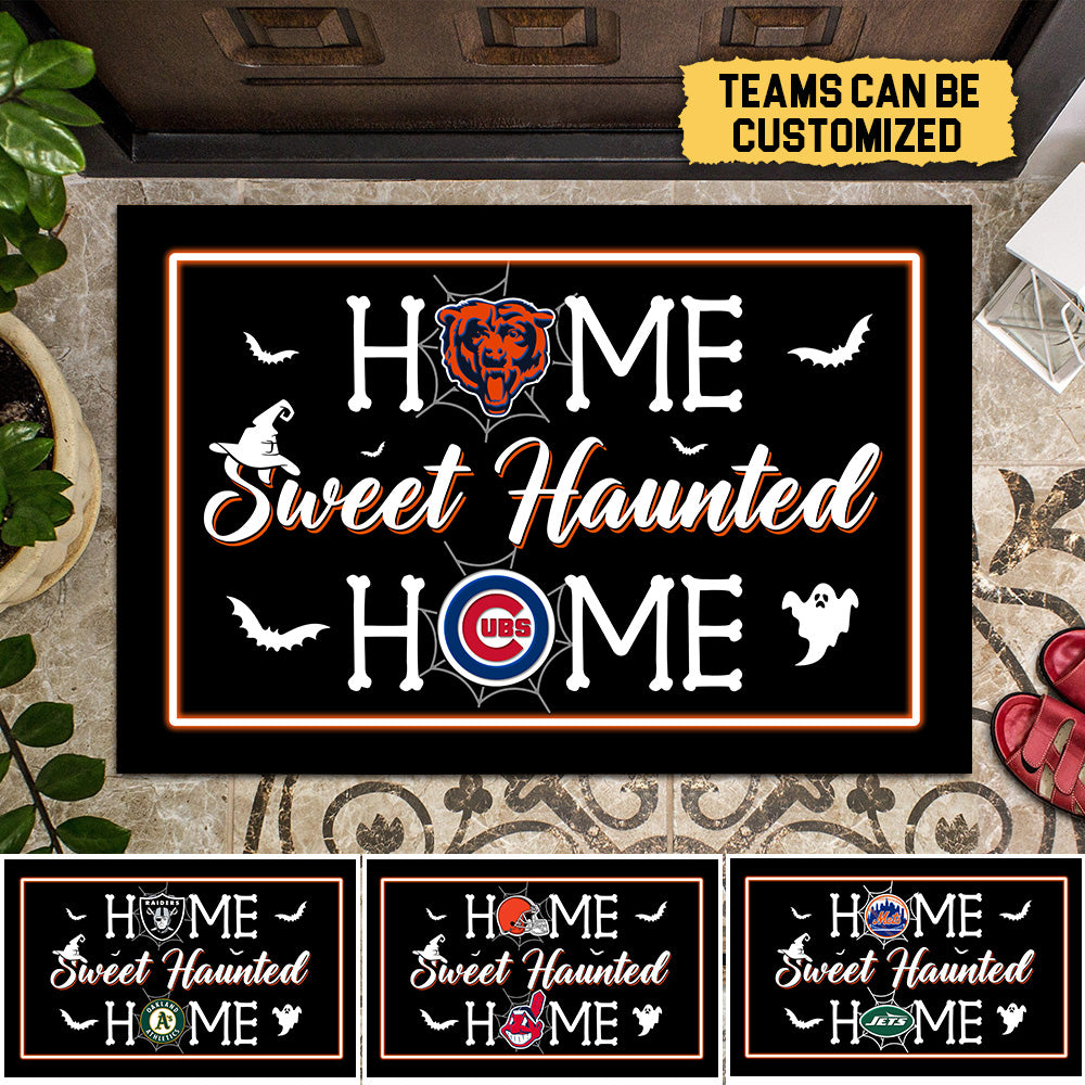 Home Sweet Haunted Home Customized Doormat - Anti Slip Indoor Doormat
