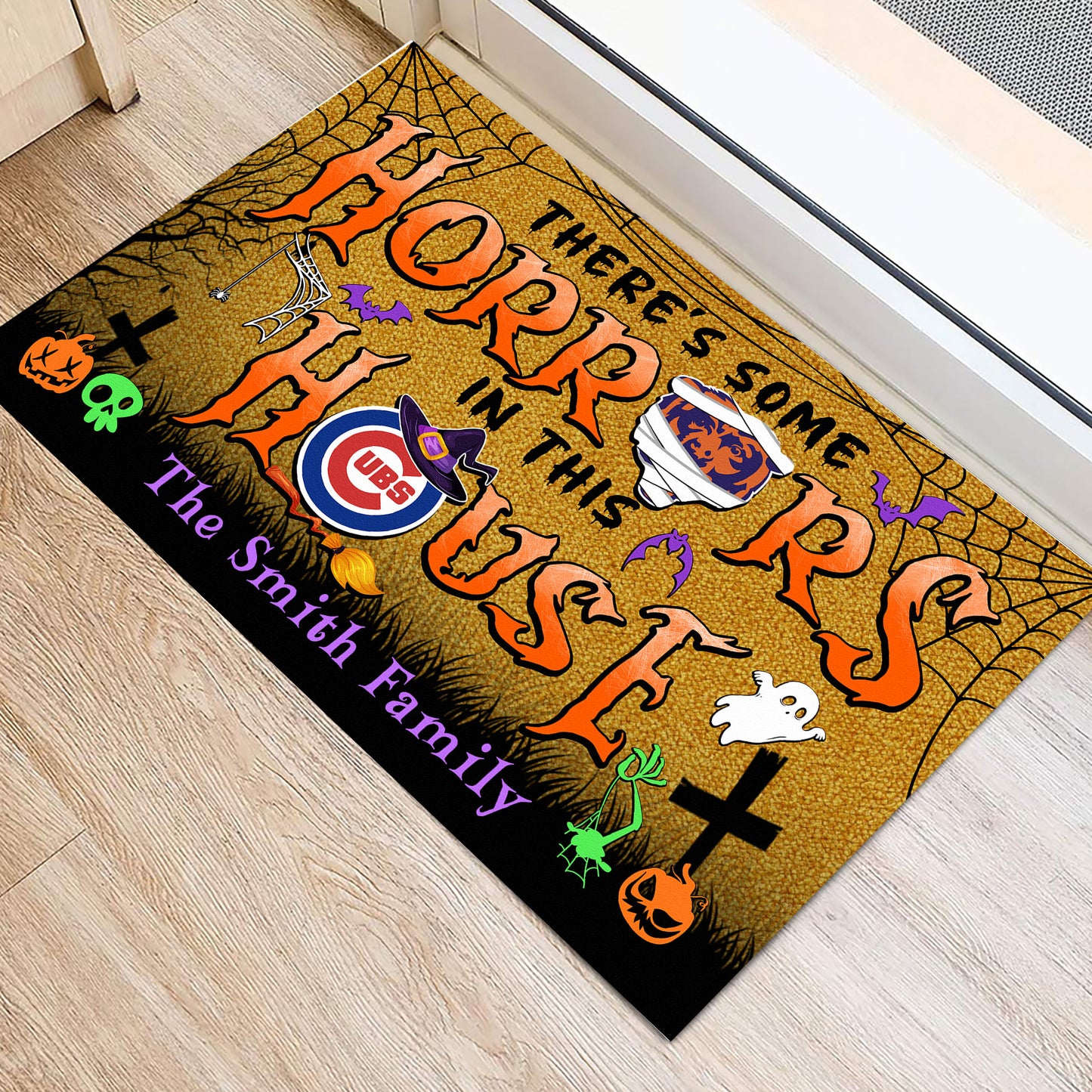 There's Horrors In This House Halloween Customized Doormat - Anti Slip Indoor Doormat
