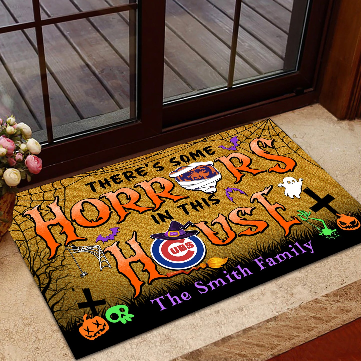 There's Horrors In This House Halloween Customized Doormat - Anti Slip Indoor Doormat