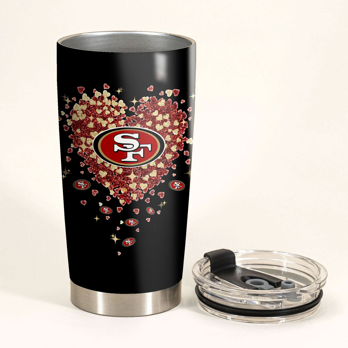 Just A Mom Who Loves Her San Francisco Football Tumbler - Best Gift For Mother's Day