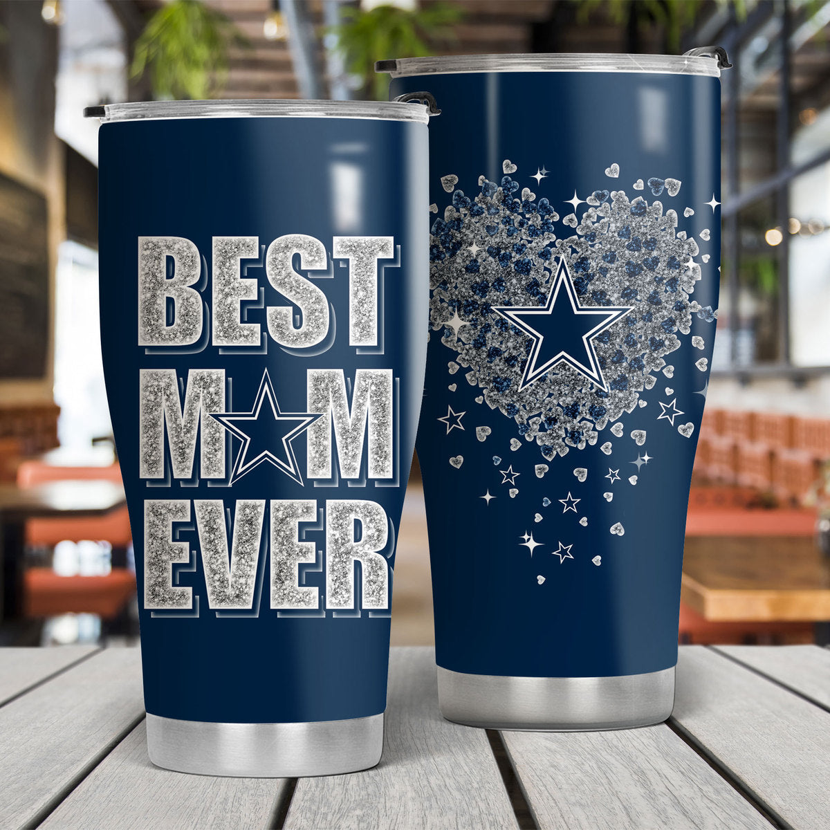 Just A Mom Who Loves Her Dallas Football Tumbler - Best Gift For Mother's Day (DLCB)