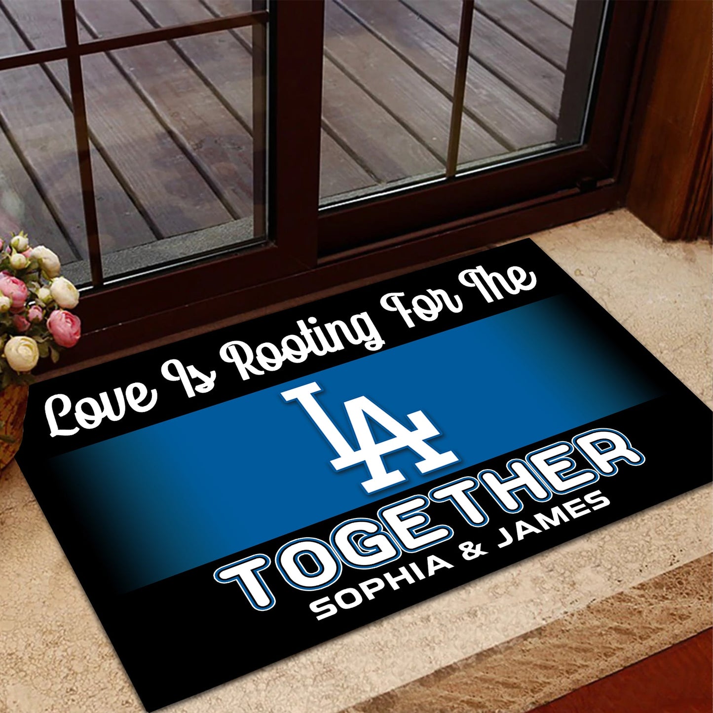 Love is Rooting for Together Doormat - Anti Slip Indoor Doormat - LAD