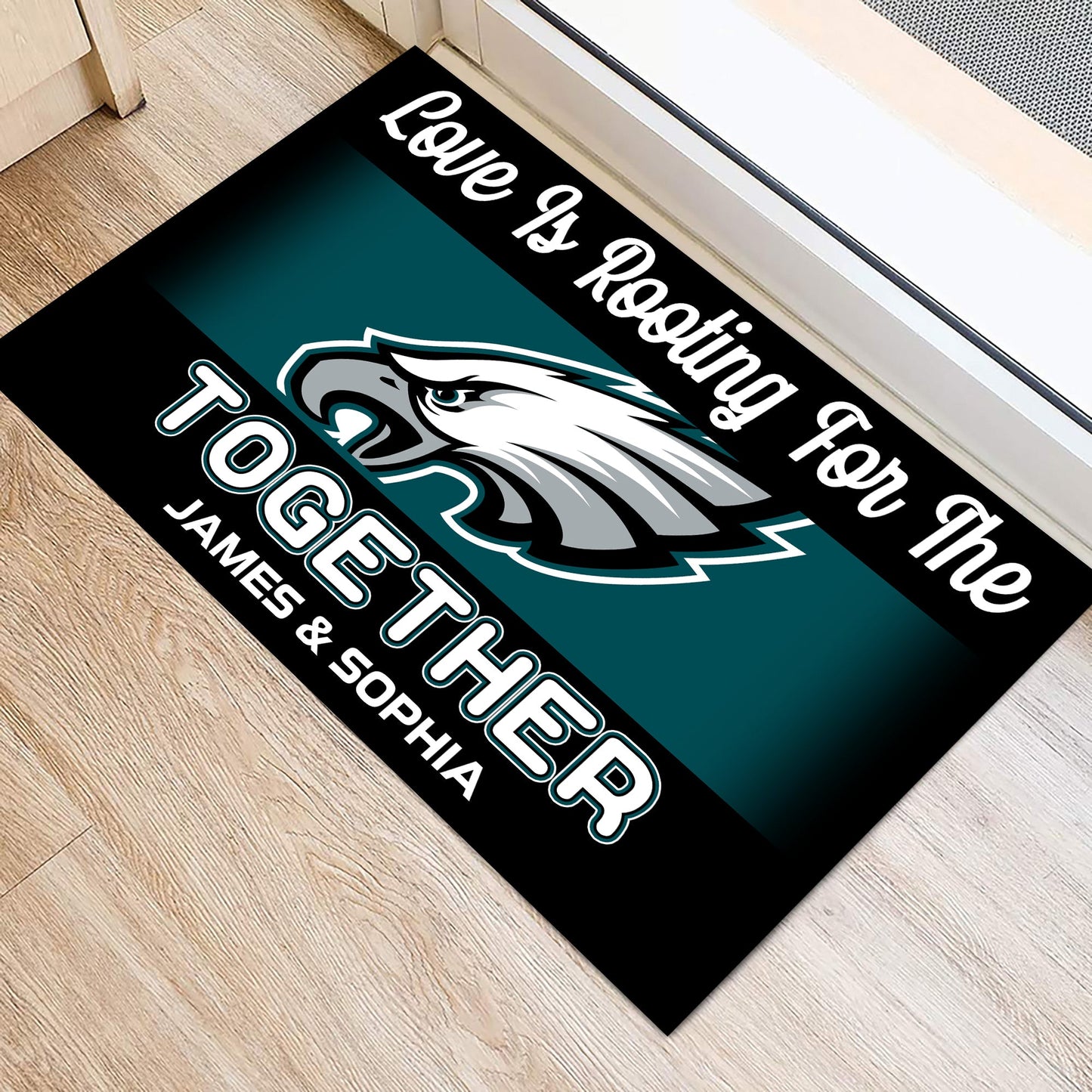 Love is Rooting for Together Doormat - Anti Slip Indoor Doormat - PLDPAEG