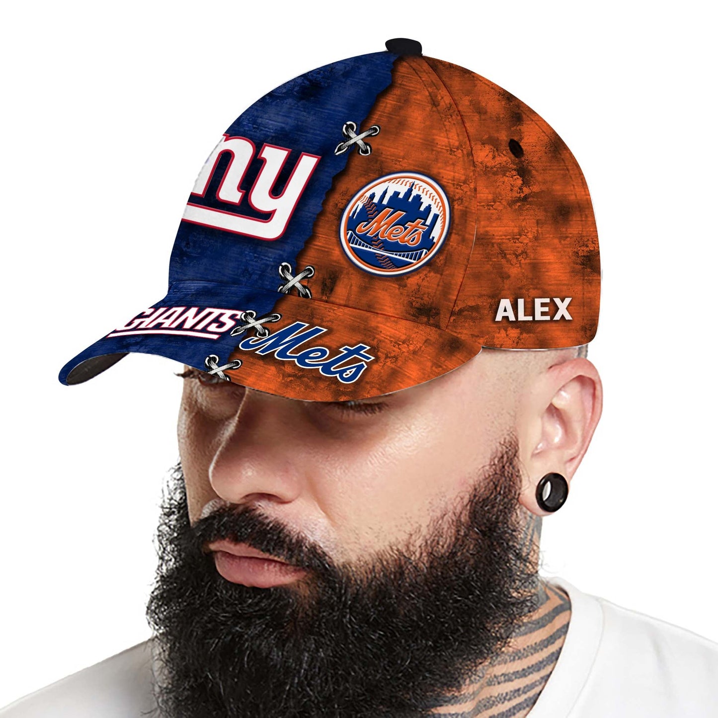 Team Classic Cap - Customized Classic Cap - NYG, NYM